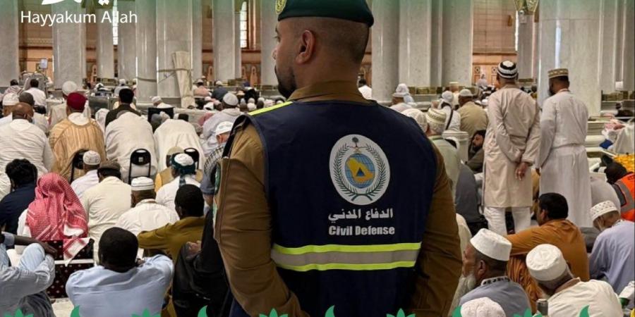 الدفاع المدني يعزز انتشاره الميداني في المسجد النبوي خلال موسم حج 1447هـ