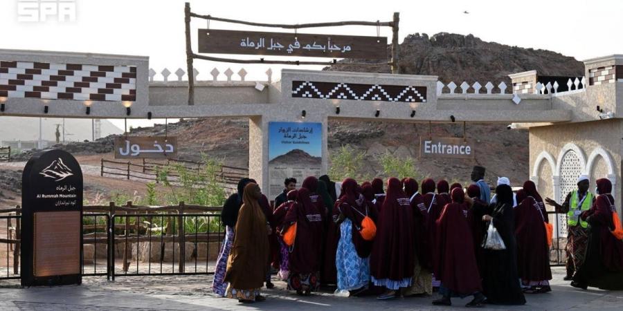 جبل الرماة بالمدينة المنورة يشهد توافد ضيوف الرحمن