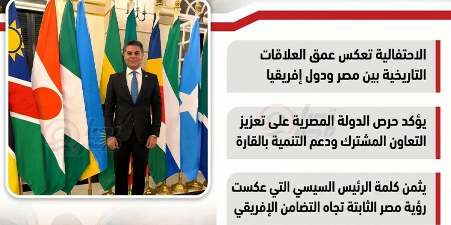 خلال مشاركته في احتفالية “يوم إفريقيا”.. النائب مجدي البري: مصر حريصة على تعزيز التعاون مع دول القارة