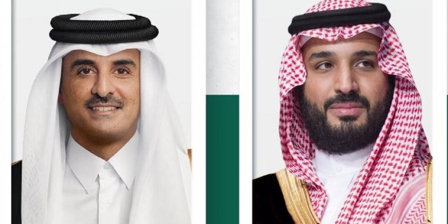 ولي العهد يتلقى اتصالًا هاتفيًا من أمير دولة قطر
