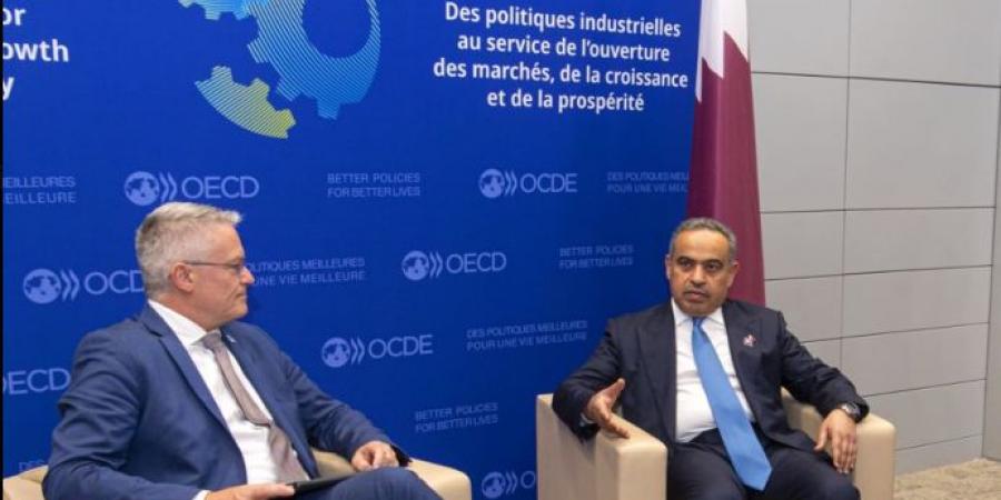  وزير المالية يجتمع مع الأمين العام لمنظمة التعاون الاقتصادي والتنمية