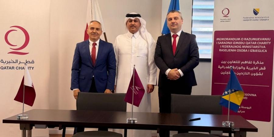 قطر الخيرية توقّع مذكرة تعاون مع الوزارة الفدرالية لشؤون النازحين في البوسنة