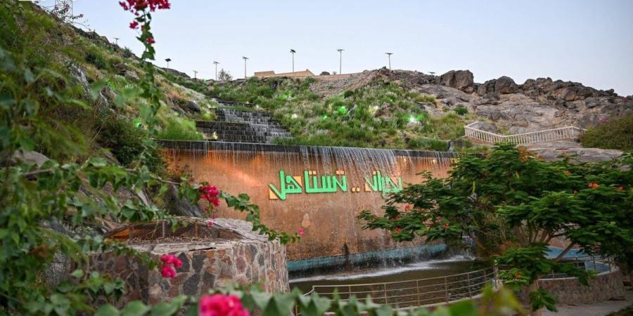 الشلالات الصناعية في نجران وجهة جاذبة للمتنزهين خلال الصيف