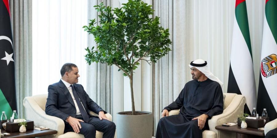رئيس الإمارات يلتقي رئيس حكومة الوحدة الوطنية الليبية