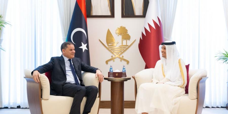  رئيس مجلس الوزراء وزير الخارجية يستقبل رئيس حكومة الوحدة الوطنية في ليبيا