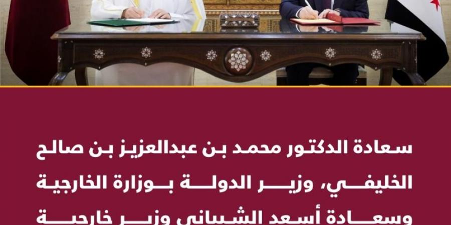 وزير الدولة بوزارة الخارجية يجتمع مع وزير الخارجية السوري