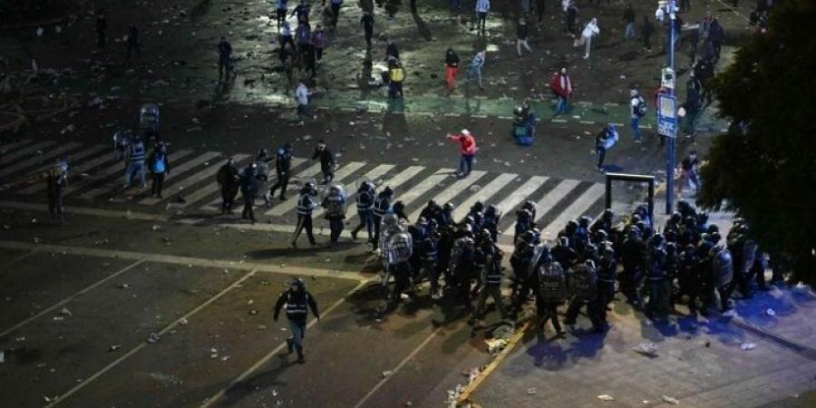 فوضى وأعمال شغب في شوارع الأرجنتين بعد خسارة كأس العالم