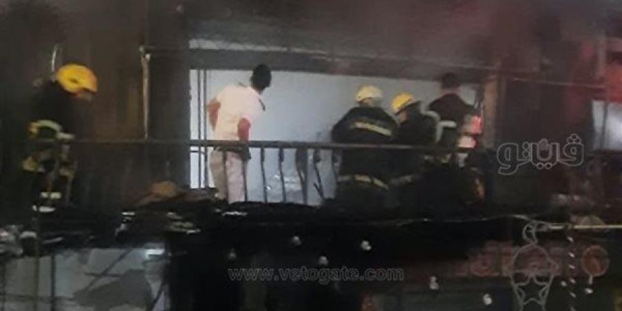 أول صور لحريق كافيهات ومطاعم أسفل عقار بدار السلام و4 سيارات إطفاء تمنع الكارثة (صور)