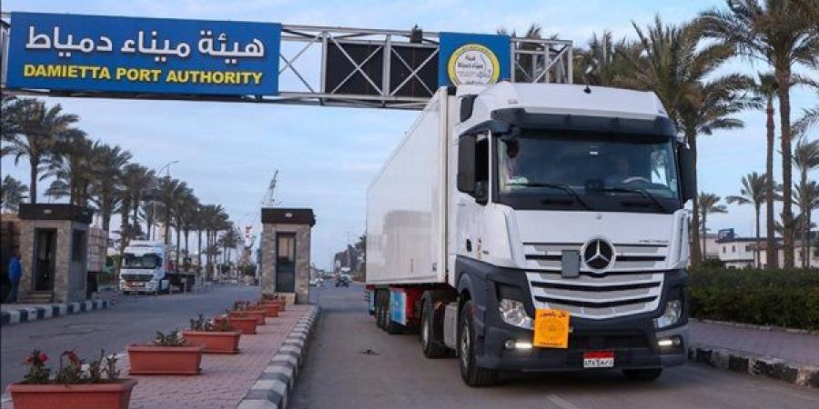 تداول 62 ألف طن بضائع وتصدير حوافظ زراعية وصناعية عبر ميناء دمياط