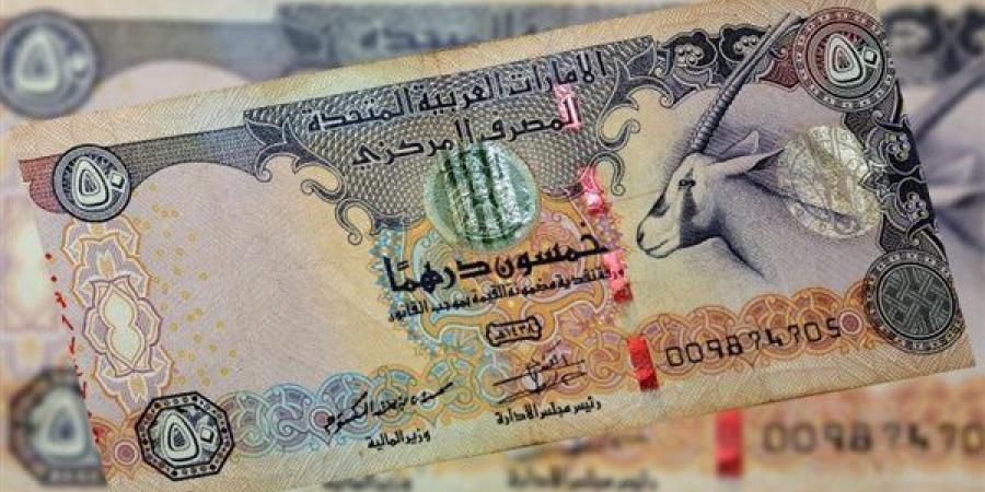 سعر الدرهم الإماراتي مقابل الجنيه في 5 بنوك مصرية بتعاملات بداية الأسبوع
