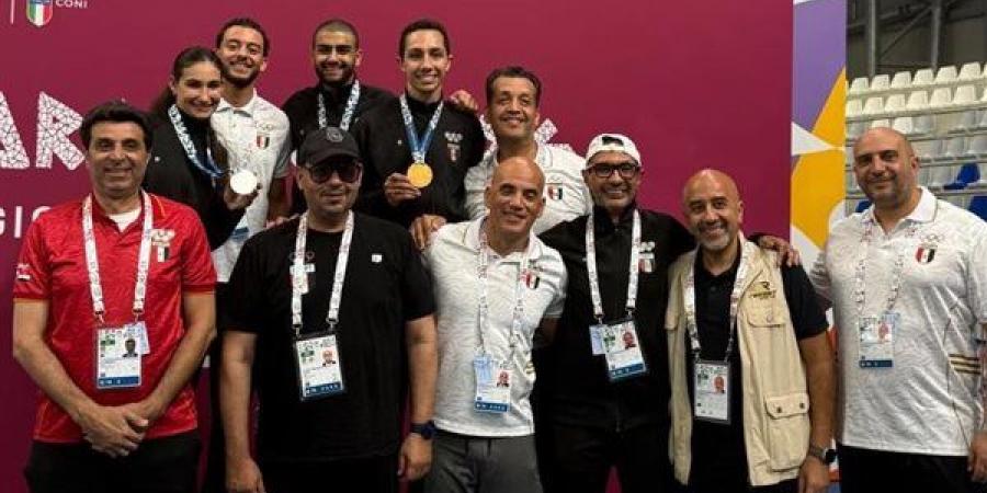 متحديا أحزانه، ياسر إدريس يدعم أبطال مصر في “تارانتو”