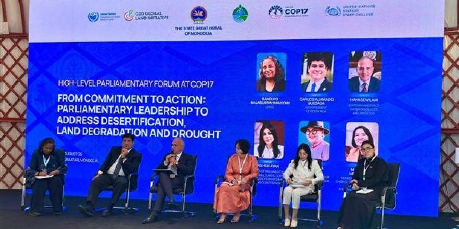 "المياه الخضراء" كلمة السر، سويلم يكشف رؤية مصر لمواجهة الجفاف والتصحر من "COP17"